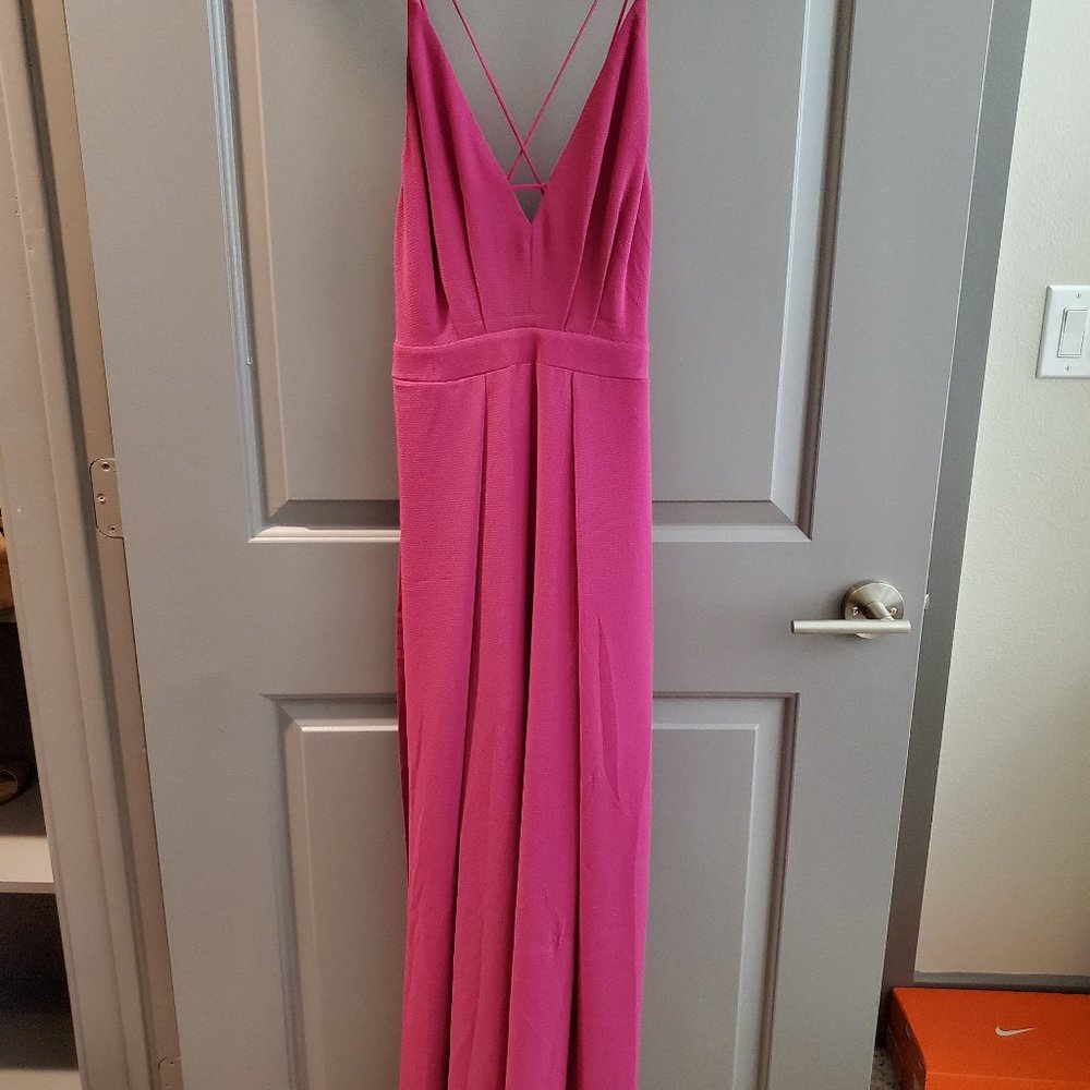 Lulus Backless Wide Leg Jumpsuit - Size M